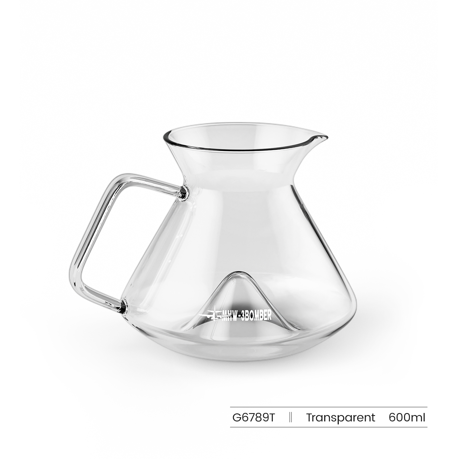 Jarra para Café Filtrado Hill – Servidor Pour Over de Cristal 600ml MHW-3BOMBER
